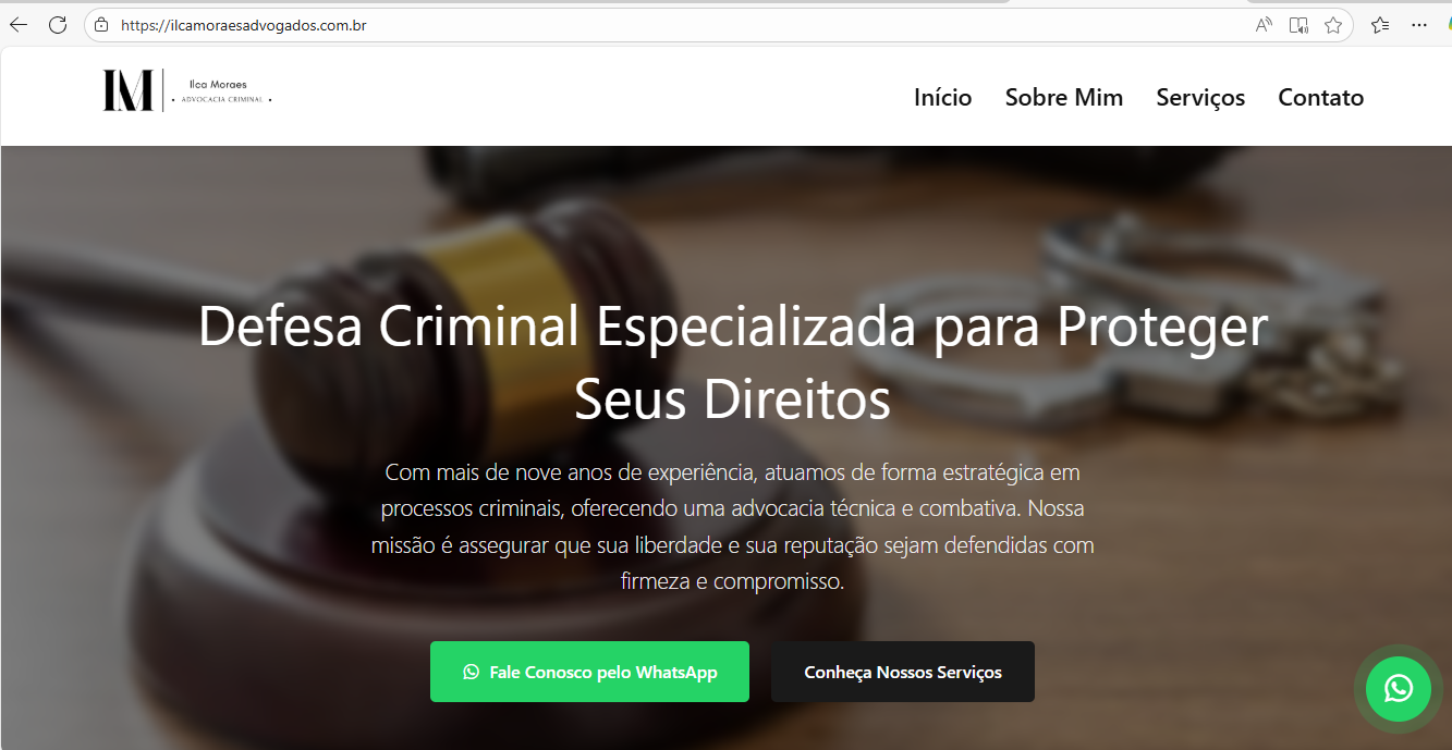Landing Page Habeas Marketing Jurídico